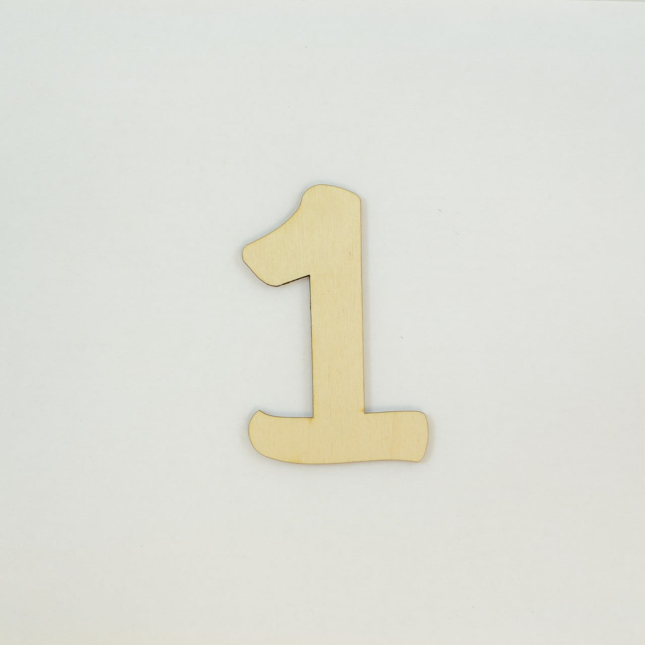 1 Pc, 12 Inch X 1/8 Inch Thick Walt Disney Numbers 1 For Kids Rooms ...