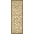 thumbnail image 4 of SAFAVIEH Courtyard Holly Geometric Indoor/Outdoor Area Rug, 5'3" x 7'7", Natural/Brown, 4 of 10