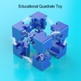 thumbnail image 4 of Juguetes Educativos, Atención De Entrenamiento Juguete De Forma Cuadrada De Inteligencia Tridimensional, Fácil De Operar Y Agarrar Niños Para Estudiantes ANGGREK Azul, 4 of 8