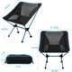 thumbnail image 2 of Silla de camping plegable portátil Silla de pesca compacta ultraligera con bolsa de transporte para senderismo, barbacoa, picnic, playa, exterior, carga máxima 150 kg, 2 of 5