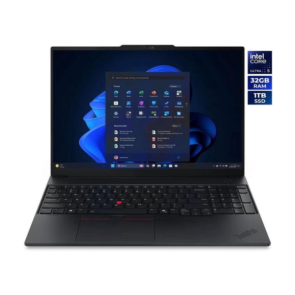 Lenovo Thinkpad E16 16" Laptop Intel Core Ultra 5 225U - 32GB RAM - 1TB SSD - Windows 11 Pro