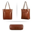 thumbnail image 4 of Bolso Kattee Vintage de piel auténtica para mujer, 4 of 6