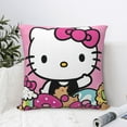 thumbnail image 6 of Hello Kitty Pillow Cover, Square Throw Pillow Cases For Couch Sofa Bed Living Room,Home Decorative, 20"X20", 6 of 9