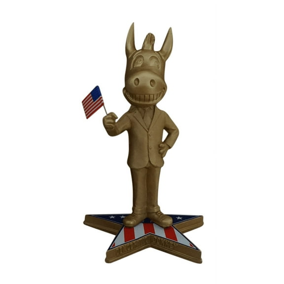 Democrat Donkey Presidential Gold Version Bobblehead