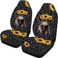 thumbnail image 5 of Pzuqiu Car Seat Covers Full Set Car Interior Decor, Compatible with Van Seats Auto Seats, Front and Rear Seat Cover Set Fit for Sedans Trucks Vehicle Decor, 5 of 10