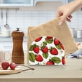 thumbnail image 6 of Strawberry with Leaves Acrylic Napkin Holder Clear Paper Tissue Dispenser Kitchen Dining Room Bathroom Party Hotel, 6 of 8