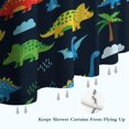 thumbnail image 6 of Colorful Dinosaurs with Palm Trees Shower Curtain 36"x72" ,Bathroom Decorative Shower Curtains Set with 12 Hooks,Modern Waterproof Washable Shower Curtain, 6 of 6