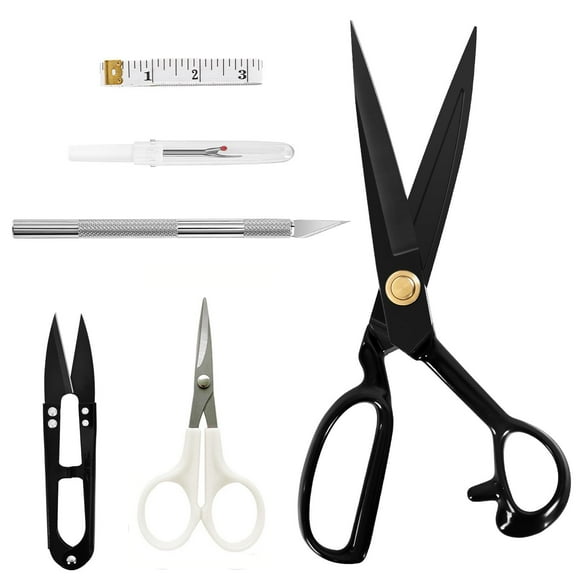 Professional Tailor Scissors 9 Inch - Fabric Scissors Heavy Duty, Sharp Sewing Shears for Cutting Fabric, Leather, Home, Office, Artists, Dressmakers