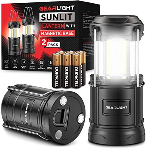 Hurricane Emergency Gold Armour LED Camping Lantern with Fan Rechargeable Battery Powered Light Survival Kit for Power Outages Mini Portable Desk Tent Fan with Hanging Hook