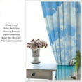thumbnail image 4 of Summer Beach Curtains, Tropical Island Coastal Landscape Ocean Plam Trees Blue Sky Seaside Scene Blackout Window Curtains for Cafe Kitchen Bedroom Bathroom, 84" W X 84" L, 4 of 6