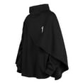 thumbnail image 4 of Hoodie Men Men's Hooded Sweatshirt High Neck Cape Style Loose Fit Pullover Hoodie With False Layering For Casual Outdoor Wear, 4 of 4