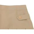 thumbnail image 3 of ToBeInStyle Girl's Box Pleated Uniform Skort - Khaki - Size 8, 3 of 6