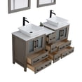thumbnail image 6 of Vanity Art 60" Double Sink Freestanding Bathroom Vanity Set with Engineered Marble Top and Mirror, 6 of 9