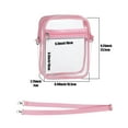 thumbnail image 7 of MoKo Clear Bag Stadium Approved, Crossbody Bag Adjustable Strap Shoulder Bags for Concerts Festival Sports Events, Pink, 7 of 7