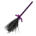 thumbnail image 4 of FELTECHELECTR Escoba de bruja de Halloween, escoba desmontable para cosplay, disfraz de Halloween, suministros para fiesta, 4 of 6
