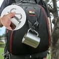 thumbnail image 2 of 300ml Stainless Steel Camping Mug Outdoor Camping Coffee Cup Carabiner Cup Stainless Steel Double Layer Camping & Hiking Mug, 2 of 9