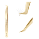 thumbnail image 1 of Pinzas Extensiones De Pestañas Volumen Xtellar Color Dorado, 1 of 3