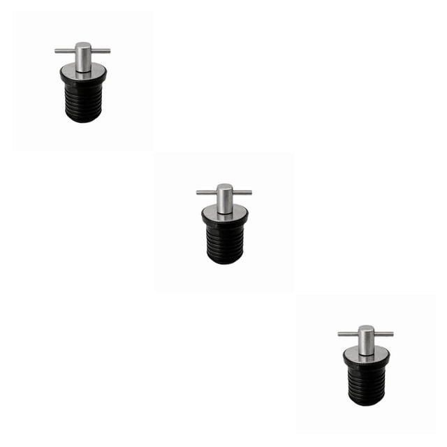 Sidaley Tapón de drenaje, tapón de cubierta, suministros para barcos, escurridor en forma de T, bote de goma, 25mm, a prueba de herrumbre, Type1 NO1