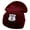 Maroon, variant on Route US 6 Embroidered 12 Inch Long Knitted Beanie - Navy OSFM