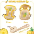 thumbnail image 4 of Dog Harness Backpack Cute Small Dog Vest Harness and Leash Set Plaid Soft Mesh Padded No Pull Puppy Harness Adjustable Cat Harness with Travel Food Carrier Bags for Teacup Extra Small Dog Cat, 4 of 6
