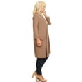 thumbnail image 2 of MOA COLLECTION Women's Solid Casual Basic Comfy Office Loose Fit Pockets Knee Length Sweater Cardigan, 2 of 4