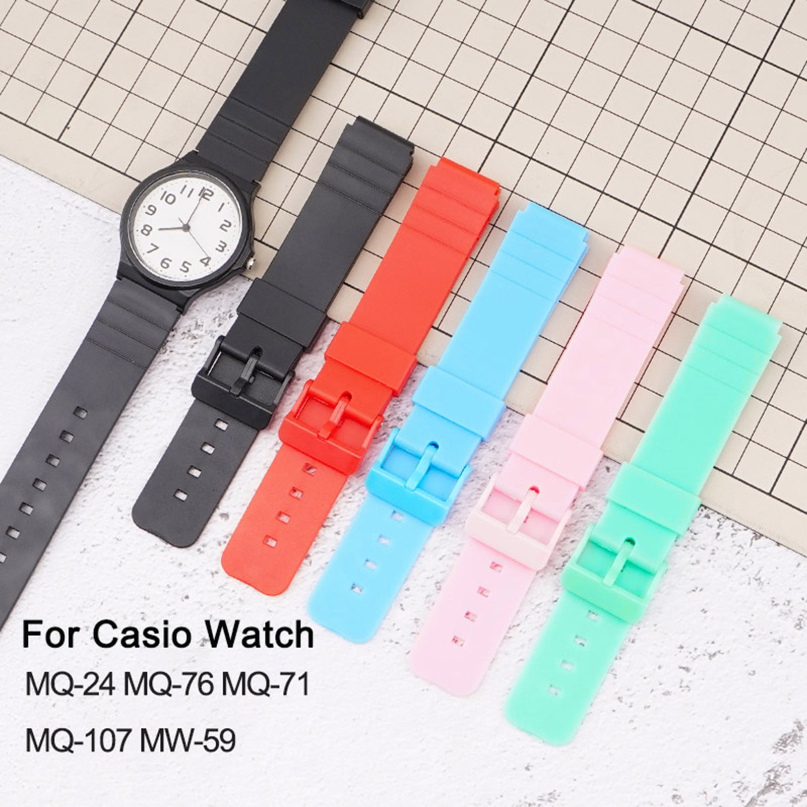 Casio watch belt replacement hotsell