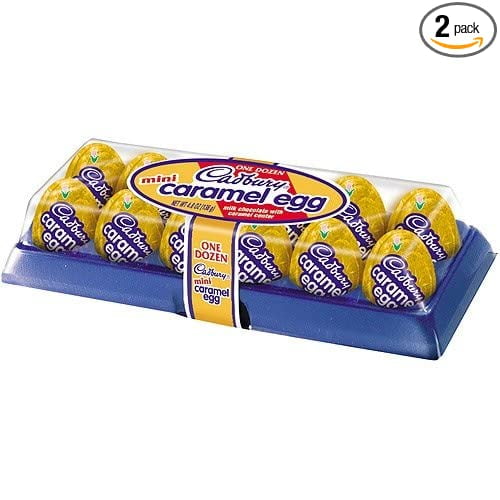 Cadbury Mini Caramel Eggs, 12Count Box, 4.8Ounce (Pack of 2