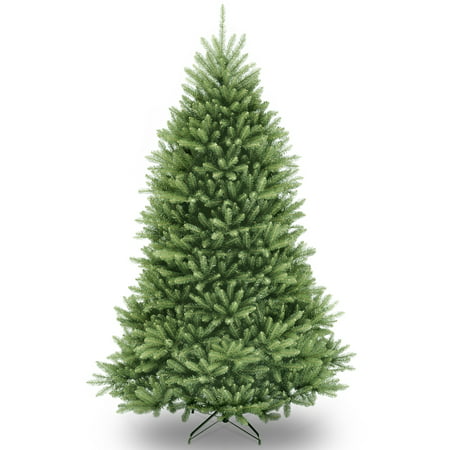 National Tree Unlit 7 ' Dunhill Fir Hinged Artificial Christmas