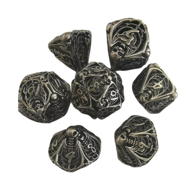 7x Dados poliédricos tallados en huecos Juegos para Game D Zulema Dados poliédricos huecos