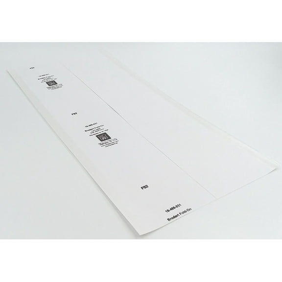 10 (ten) sheets Brodart Fold-On Lo-Luster Book Jacket Covers - 10" x 21"