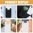 thumbnail image 3 of 3 pcs Silicone Cellphone Wallet Sticky Phone Wallet Adhesive Phone Card Holder for Back of Phone Case, 3 of 6