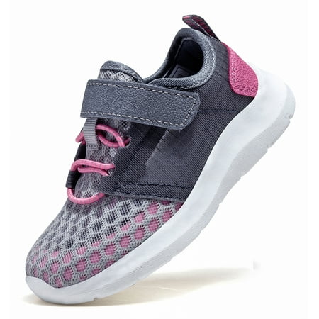 

NEWMALL Toddler Kids Sneakers Boys Girls Tennis Shoes (5 Toddler Grey)