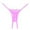 Pink, variant on Summer Savings Clearance 2025 Bovxnpu Womens Underwear Plus Size Panties, Women's Low Rise G-string Thong Panty Underwear, Women's Exposed Buttocks Low Waist Solid Color Mini Thong Free Size