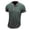 Green, variant on LYEAA Summer Shirts for Men Short Sleeve Four Buttons Crew Neck Fitted Pullover T-shirts Solid Casual Soft Comfortable Breathable Men's Tops Gray M