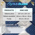 thumbnail image 2 of Juego De Sabanas King Size Microfibra Amplias Con Diseño NubiSuave  Estampado, 2 of 6