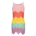 thumbnail image 5 of Yuzhih Womens Swimwear Cover Ups 2024 Summer Crochet Hollow out Knit Bathing Suit Sleeveless Beach Cami Dress, 5 of 6