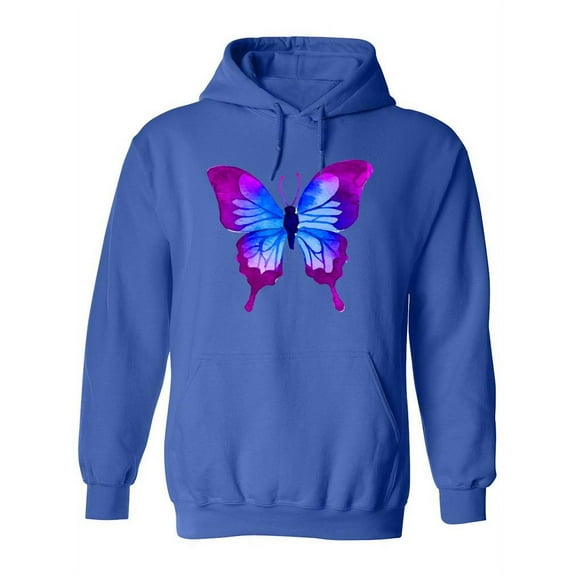Butterfly Purple Hoodie Women -SPIdeals Designs, Female 4X-Large