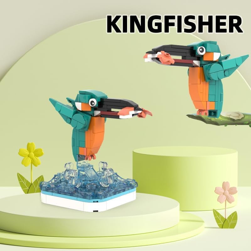 Apostrophe Games Majestic Birds Model Building Block Kit - 876 Pieces