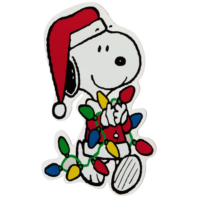 Northlight Christmas Window Cling, Double-Sided Snoopy Decoration