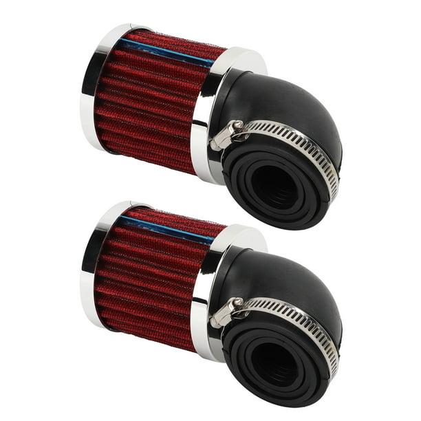 Filtro De Aire Para Motocicleta, Filtro De Aire En ángulo De 90 Grados, Malla Doble Para Ciclomotor