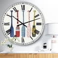 thumbnail image 2 of Designart Large Off-White Analog Round Lake House Wall Clocks, CLM25936-C23, 2 of 3