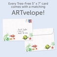 thumbnail image 2 of Tree-Free Greetings Christmas Greeting Card 12 Pack, 5x7, Beachy Tree (HP65454), 2 of 6