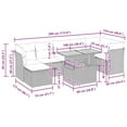 thumbnail image 2 of vidaXL Garden Sofa Set Black PE rattan Large Adjustable Feet, 2 of 10