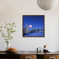 thumbnail image 4 of Winter Landscape in the Mountains at Night. A Full Moon and a Starry Sky. Carpathians, Ukraine, Framed Art Print Wall Art by Kotenko Sold by Art.Com, 4 of 6