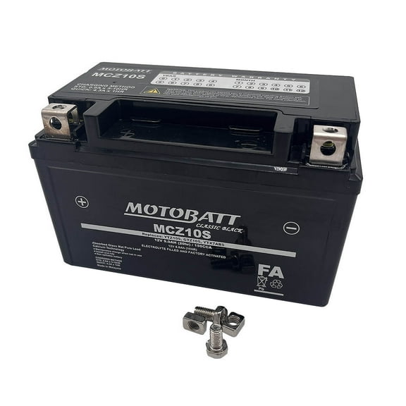 MCZ10S Motobatt Classic AGM FA Battery Replaces YTZ10S