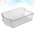 thumbnail image 4 of 1pc Kitchen Refrigerator Storage Box Plastic Refrigerator Container Sqaure Storage Box Crisper Preservation Box for Home (Transparent), 4 of 8