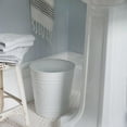thumbnail image 6 of White Farmhouse Bathroom Trash Can and Toilet Bowl Brush with Holder - White Bathroom Accessories Set for Charming Bathroom Décor, 6 of 7