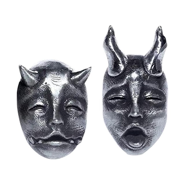 Guardurnaity Pendientes Punk góticos de 2 uds., tachuelas de estilo Black Rock Halloween, joyería de moda, suministros para fiestas, regalos Ropa, zapatos y accesorios Miscelánea