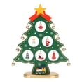 thumbnail image 1 of Desktop Mini Christmas Tree, Lightweight Wooden Christmas Tree Tabletop Decoration Creative  For Bookshelves, 1 of 8