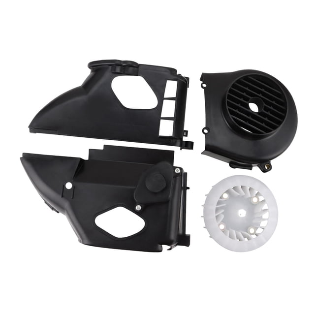 Conjunto de cubierta de con accesorio de ventilador, fácil instalación, reemplazo directo, accesorio resistente, color negro para motores de 150